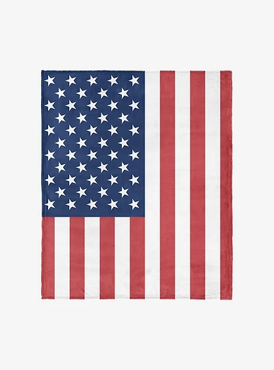 USA Flag Silk Touch Throw Blanket