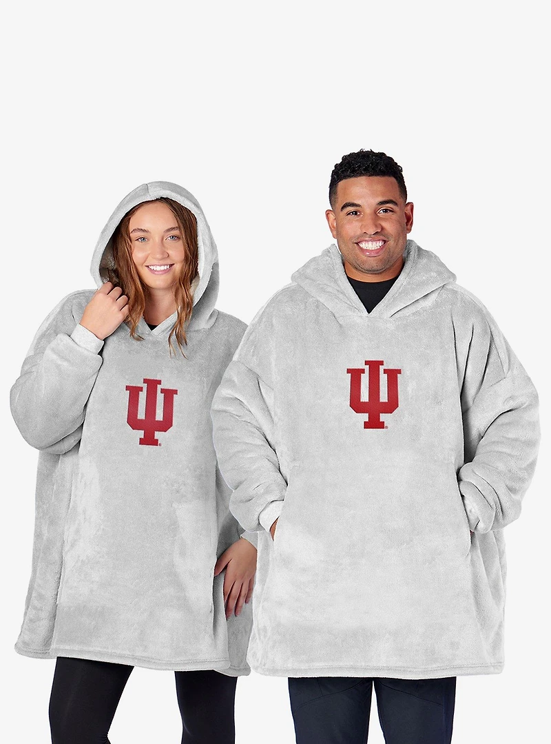 NCAA Indiana Hoosiers Heather Grey Pullover Hoodie