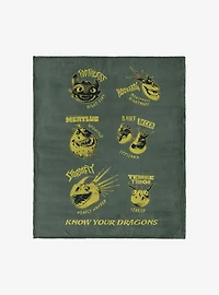 How to Train Your Dragon Know Your Dragons 50x60" Silk Touch Throw Blanket