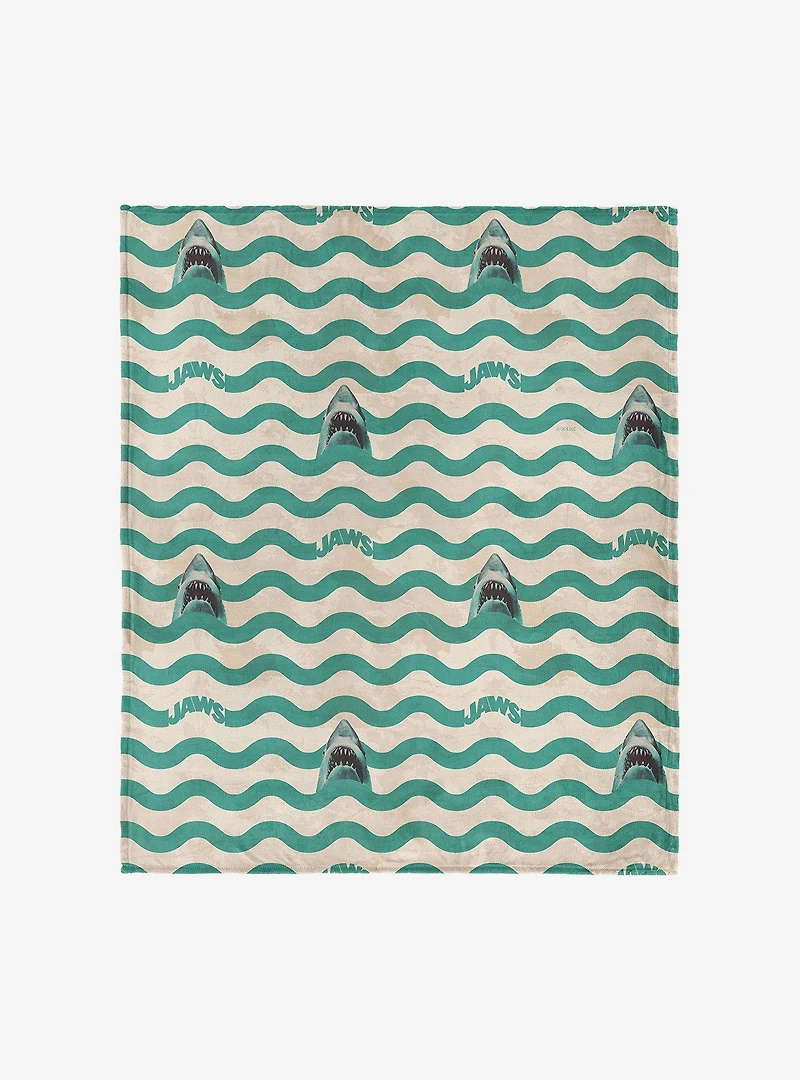 Jaws Psychedelic Sea 50x60" Silk Touch Throw Blanket