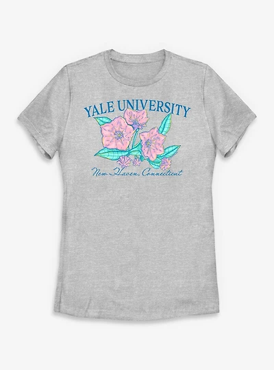 Yale University Floral New Haven CT Womens T-Shirt