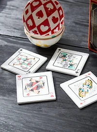Disney Alice in Wonderland Playing Card Coaster Set — BoxLunch Exclusive