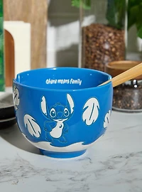 Disney Lilo & Stitch Palm Frond Blue Ramen Bowl Set - BoxLunch Exclusive