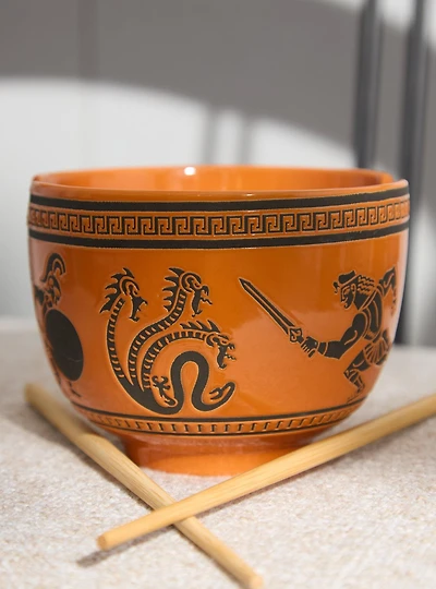 Disney Hercules Greek Pottery Ramen Bowl with Chopsticks - BoxLunch Exclusive