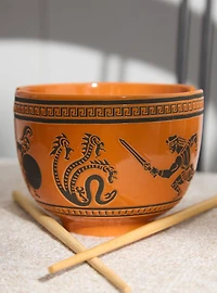 Disney Hercules Greek Pottery Ramen Bowl with Chopsticks - BoxLunch Exclusive