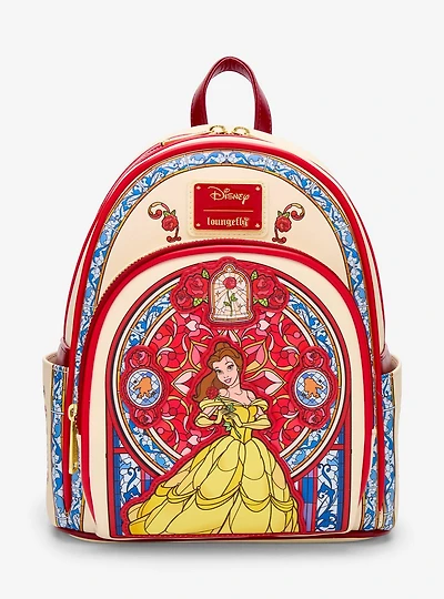 Loungefly Disney Beauty and the Beast Belle Stained Glass Portrait Mini Backpack - BoxLunch Exclusive