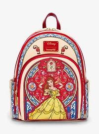 Loungefly Disney Beauty and the Beast Belle Stained Glass Portrait Mini Backpack - BoxLunch Exclusive
