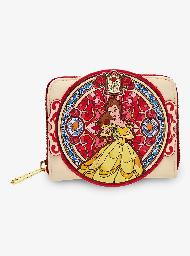 Loungefly Disney Beauty and the Beast Belle Stained Glass Portrait Wallet- BoxLunch Exclusive