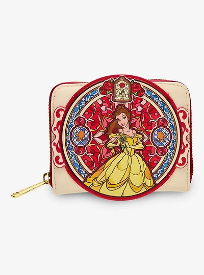 Loungefly Disney Beauty and the Beast Belle Stained Glass Portrait Wallet- BoxLunch Exclusive