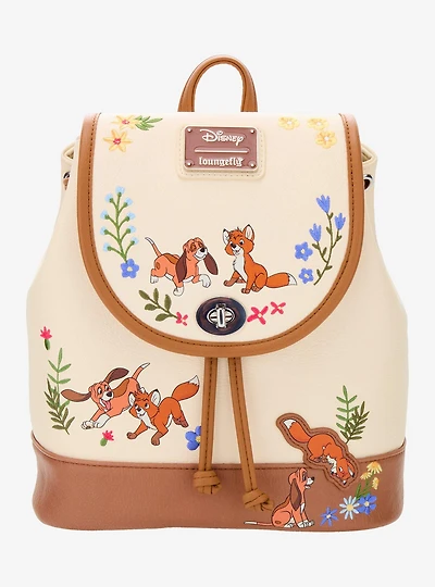 Loungefly Disney The Fox and the Hound Floral Mini Backpack — BoxLunch Exclusive