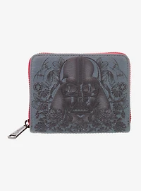 Loungefly Star Wars Darth Vader Embossed Floral Wallet - BoxLunch Exclusive