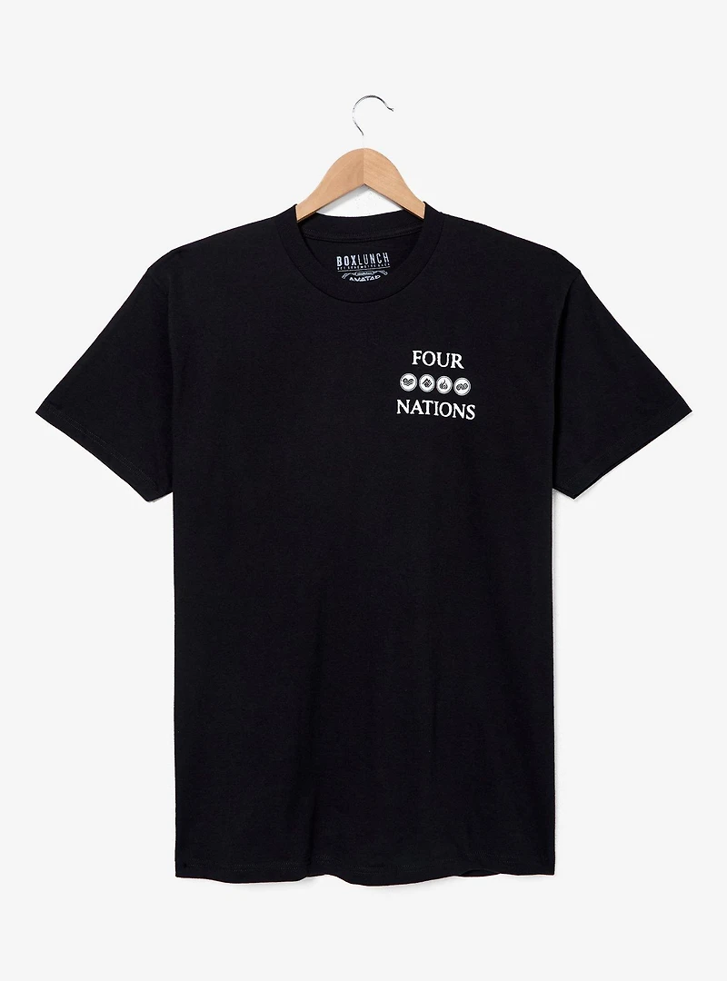 Avatar: The Last Airbender Four Nations T-Shirt — BoxLunch Exclusive