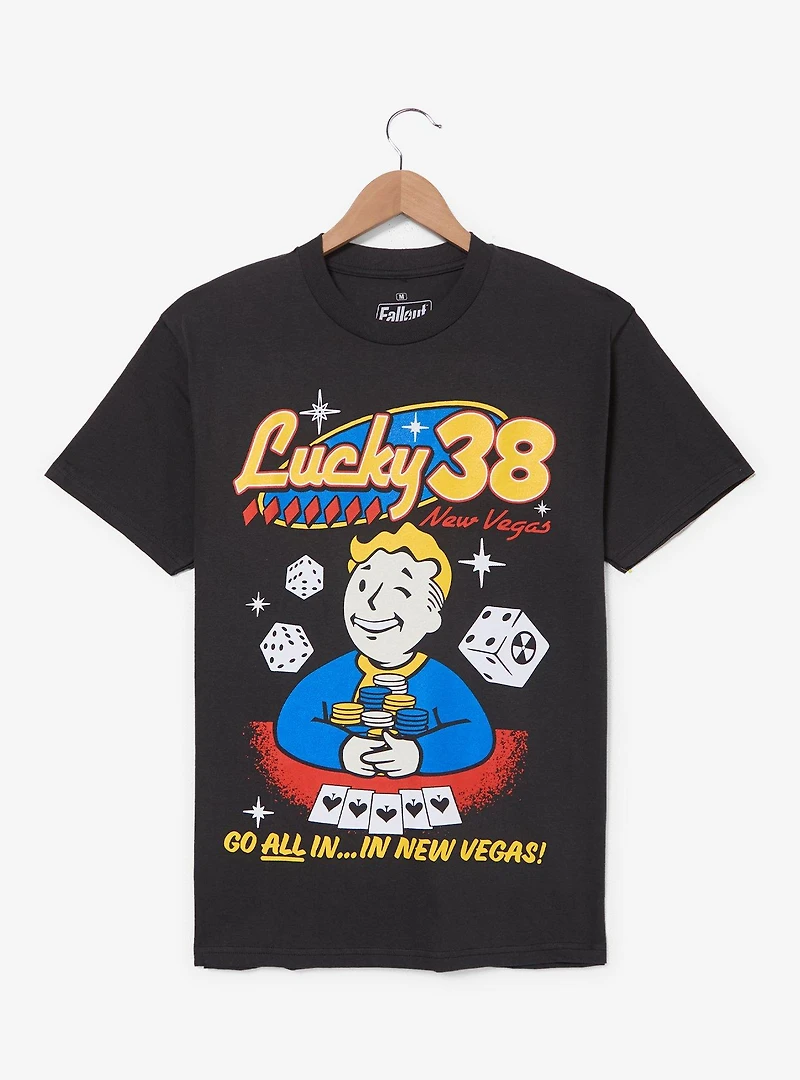 Fallout Vault Boy Lucky 38 T-Shirt - BoxLunch Exclusive