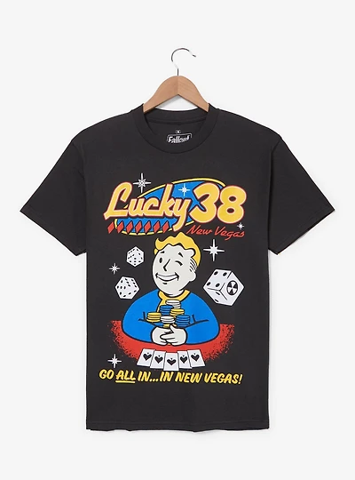 Fallout Vault Boy Lucky 38 T-Shirt - BoxLunch Exclusive