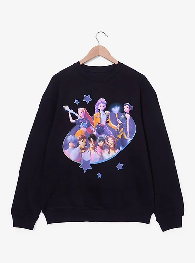 KPop Demon Hunters HUNTR/X & Saja Boys Women's Crewneck - BoxLunch Exclusive