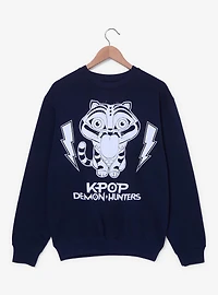 KPop Demon Hunters Derpy Tiger Women's Crewneck - BoxLunch Exclusive