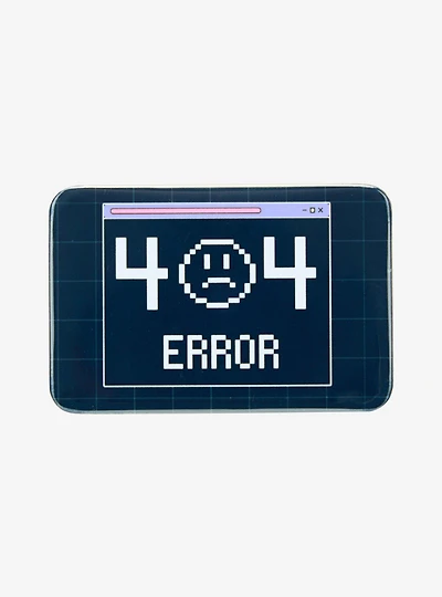 404 Error Rectangle Button Pin