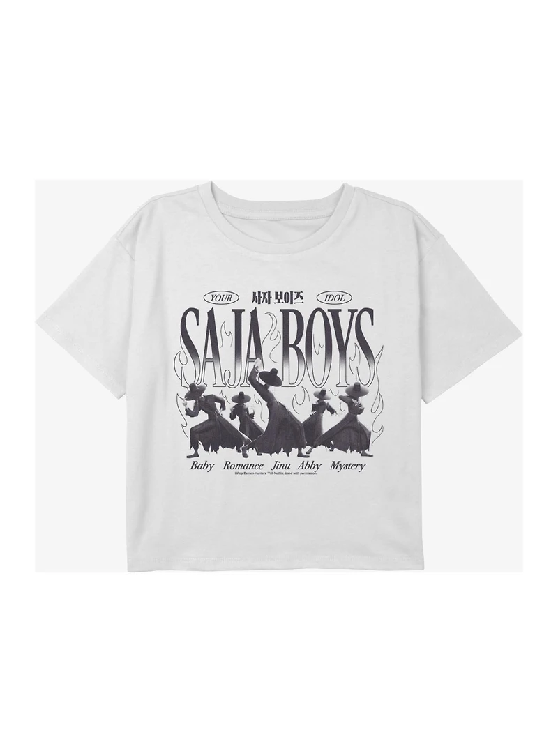 KPop Demon Hunters Your Idol Saja Boys Youth Girls Boxy Crop T-Shirt