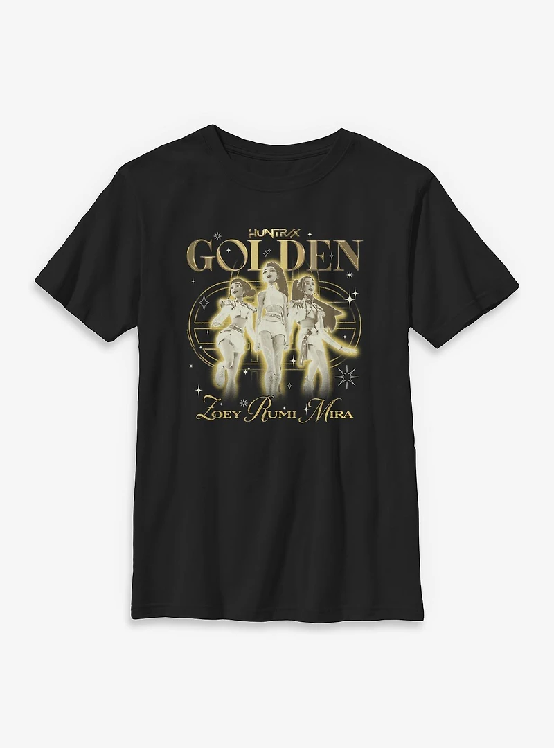 KPop Demon Hunters Huntrix Golden Trio Youth T-Shirt