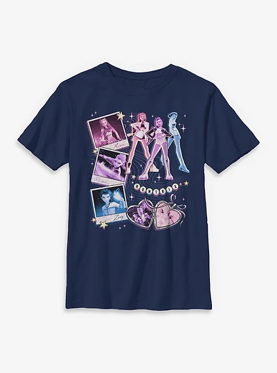 KPop Demon Hunters Huntrix Instant Picture Collage Youth T-Shirt