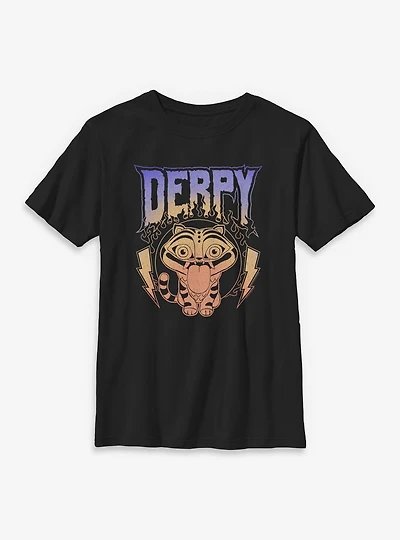 KPop Demon Hunters Derpy The Tiger Retro Metal Youth T-Shirt