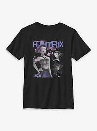 KPop Demon Hunters Huntrix Zoey Stars Collage Youth T-Shirt