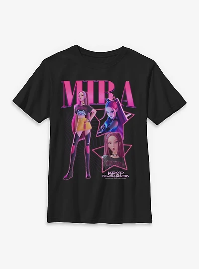 KPop Demon Hunters Mira Star Collage Youth T-Shirt