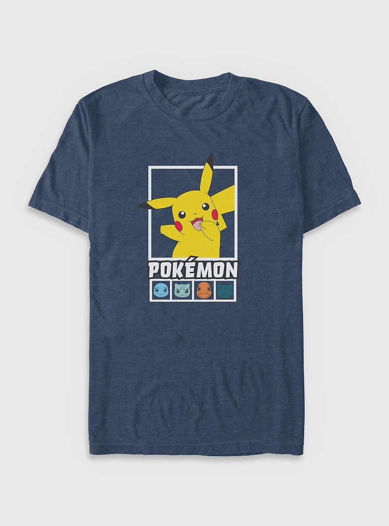 Pokemon Team Squares Big & Tall T-Shirt