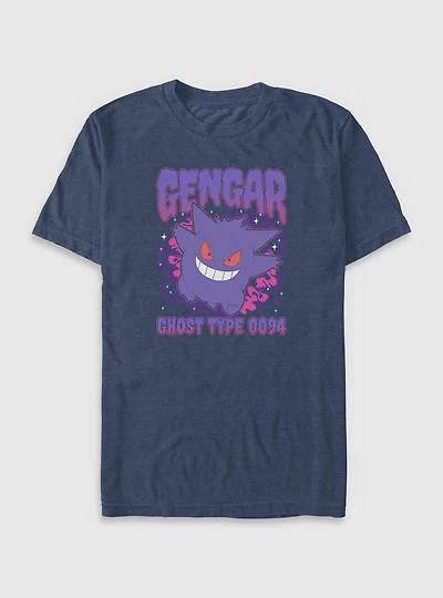 Pokemon Gengar Shadow Big & Tall T-Shirt