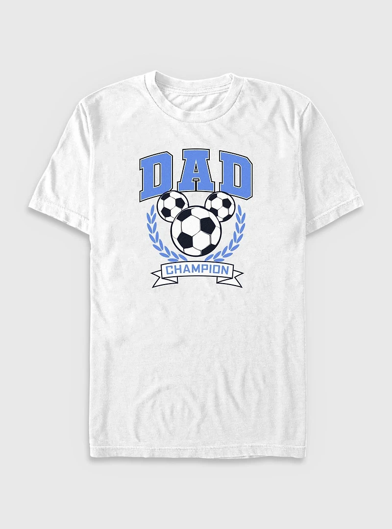 Disney Mickey Mouse Dad Soccer Champion Big & Tall T-Shirt