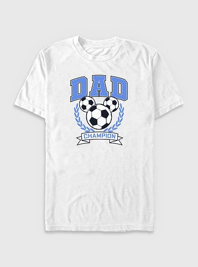 Disney Mickey Mouse Dad Soccer Champion Big & Tall T-Shirt