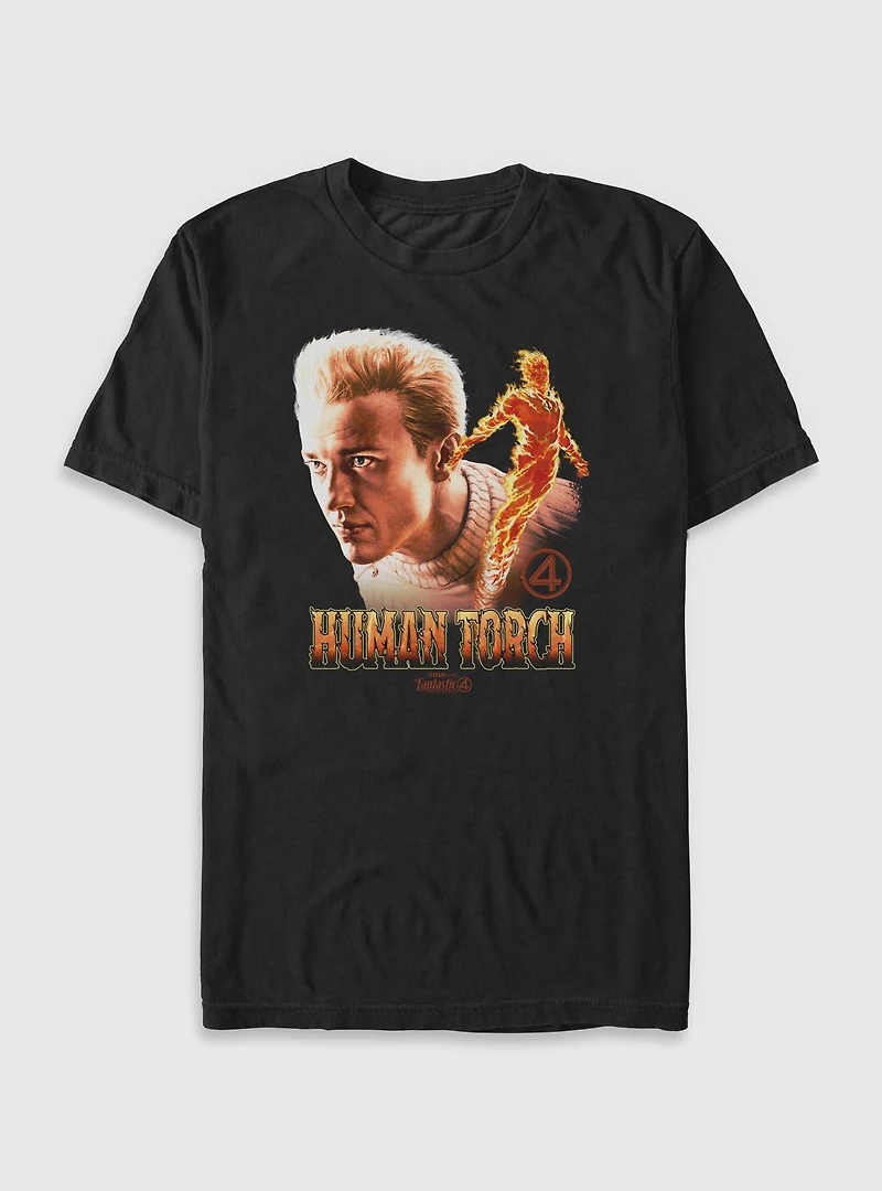Marvel The Fantastic Four: First Steps Human Torch Big & Tall T-Shirt