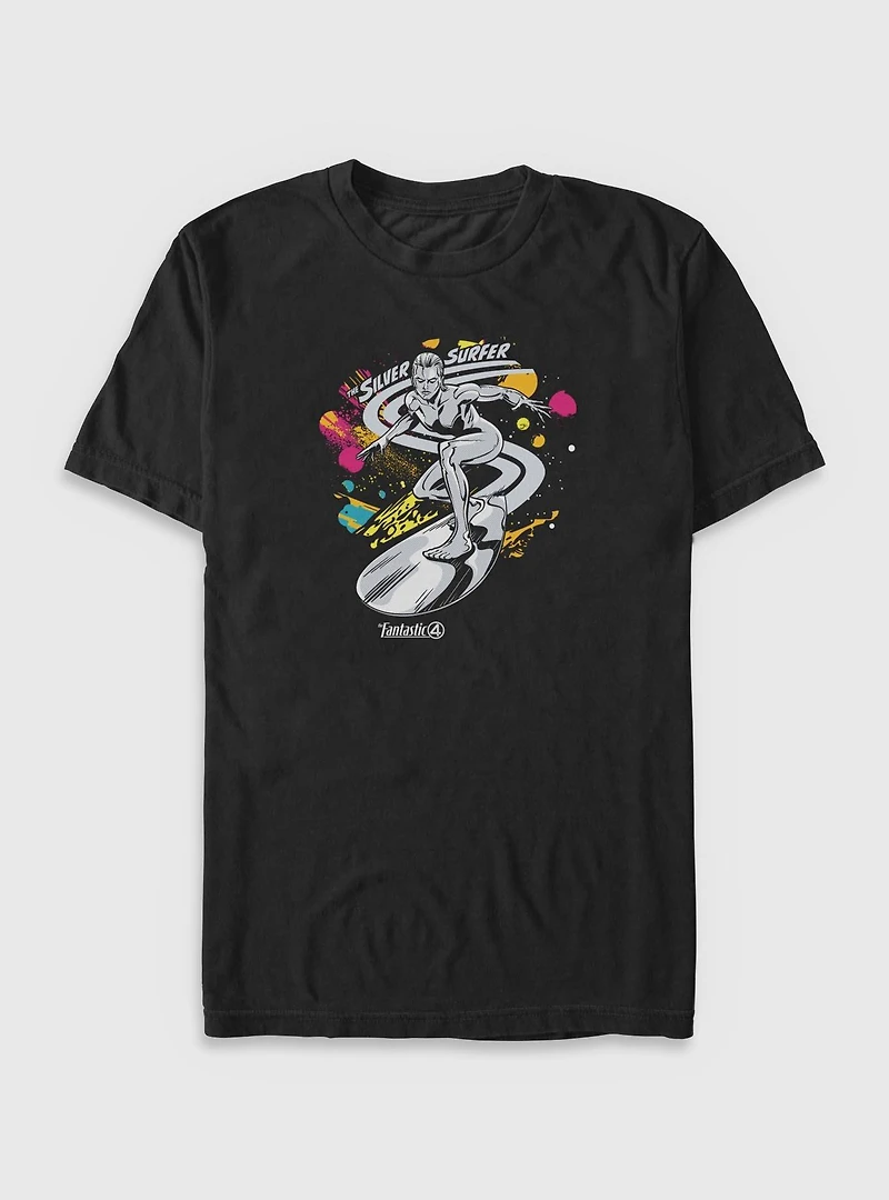 Marvel The Fantastic Four: First Steps Cosmic Silver Surfer Big & Tall T-Shirt