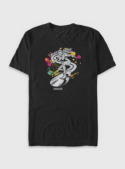 Marvel The Fantastic Four: First Steps Cosmic Silver Surfer Big & Tall T-Shirt