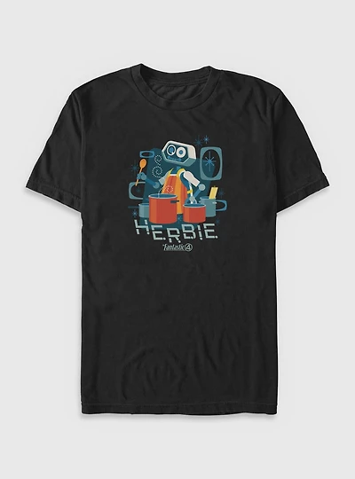Marvel The Fantastic Four: First Steps Herbie Bot Big & Tall T-Shirt