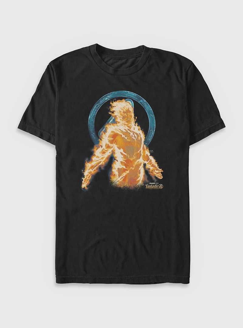 Marvel The Fantastic Four: First Steps Blazing Storm Big & Tall T-Shirt