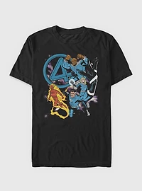 Marvel The Fantastic Four: First Steps Galaxy Heroes Big & Tall T-Shirt