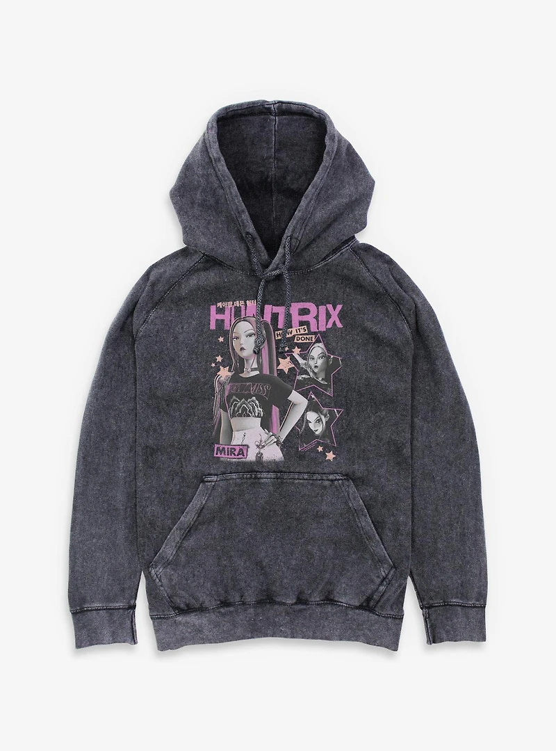 KPop Demon Hunters Mira How Its Done Mineral Wash Hoodie