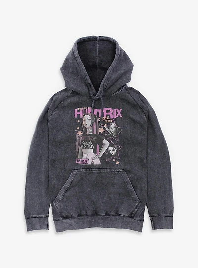 KPop Demon Hunters Mira How Its Done Mineral Wash Hoodie