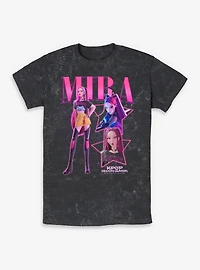 KPop Demon Hunters Mira Star Collage Mineral Wash T-Shirt