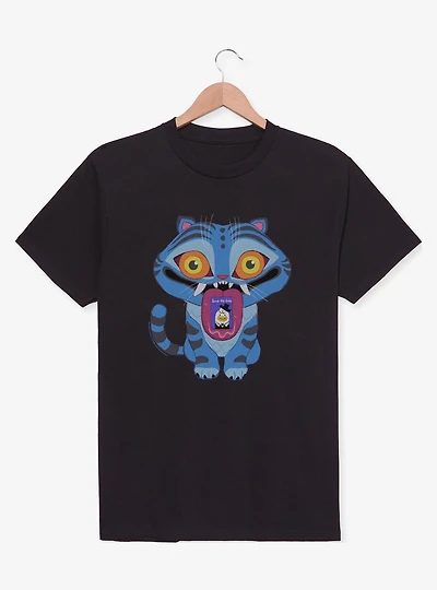 KPop Demon Hunters Chibi Derpy Tiger Save The Date Message T-Shirt