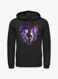 KPop Demon Hunters Jinu & Rumi Cyber Heart Hoodie