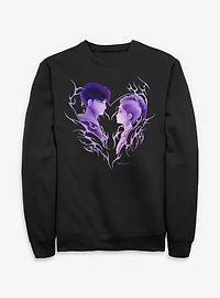 KPop Demon Hunters Jinu & Rumi Cyber Heart Sweatshirt