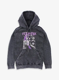 KPop Demon Hunters Huntrix Rumi Stars Collage Mineral Wash Hoodie