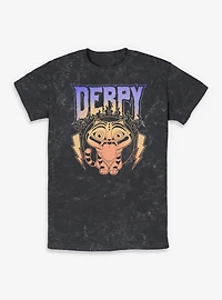 KPop Demon Hunters Derpy The Tiger Retro Metal Mineral Wash T-Shirt