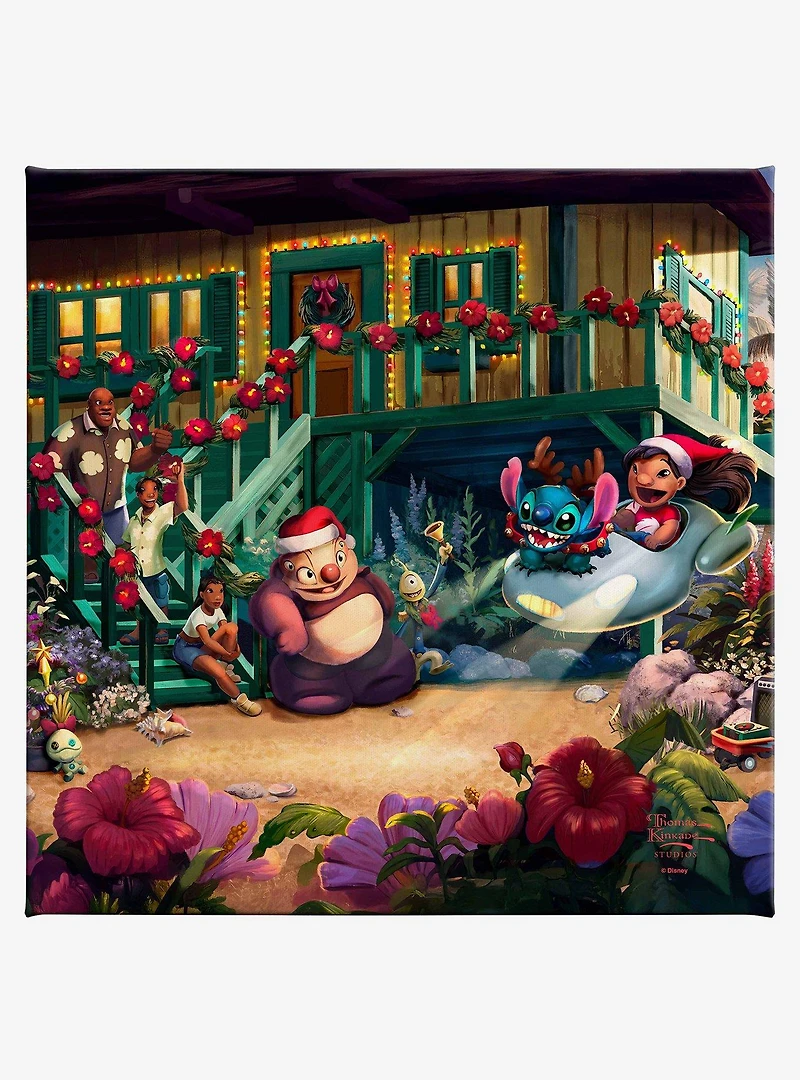 Disney Lilo & Stitch Aloha Christmas Gallery Wrapped Canvas