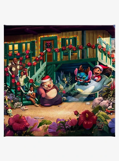 Disney Lilo & Stitch Aloha Christmas Gallery Wrapped Canvas