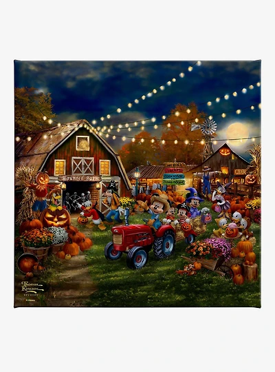 Disney Mickey & Minnie Pumpkin Festival Gallery Wrapped Canvas