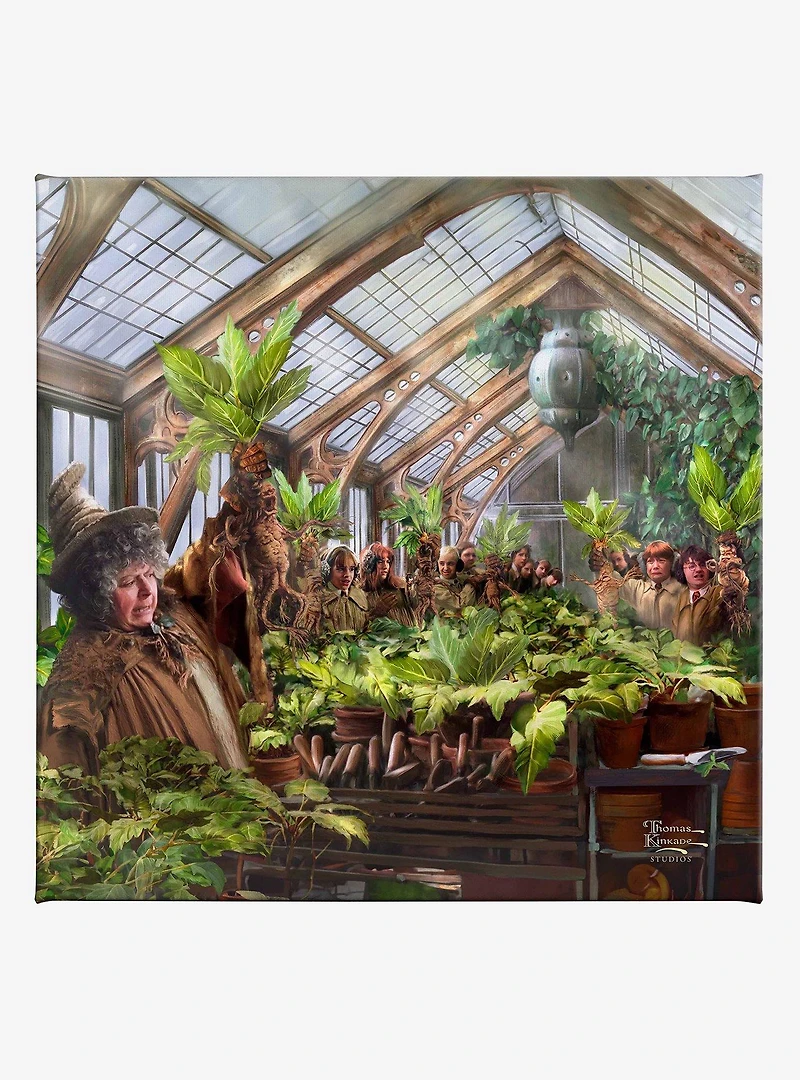Harry Potter Hogwarts Greenhouse Gallery Wrapped Canvas