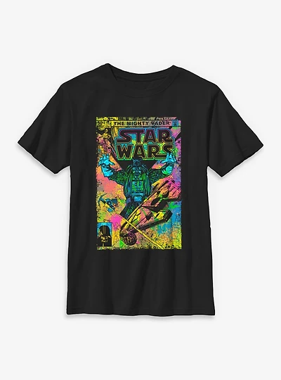 Star Wars The Mighty Vader Comic Style Cover Youth T-Shirt
